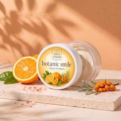 Физиологичная зубная паста BOTANİC SMİLE апельсин, облепиха 10 мл